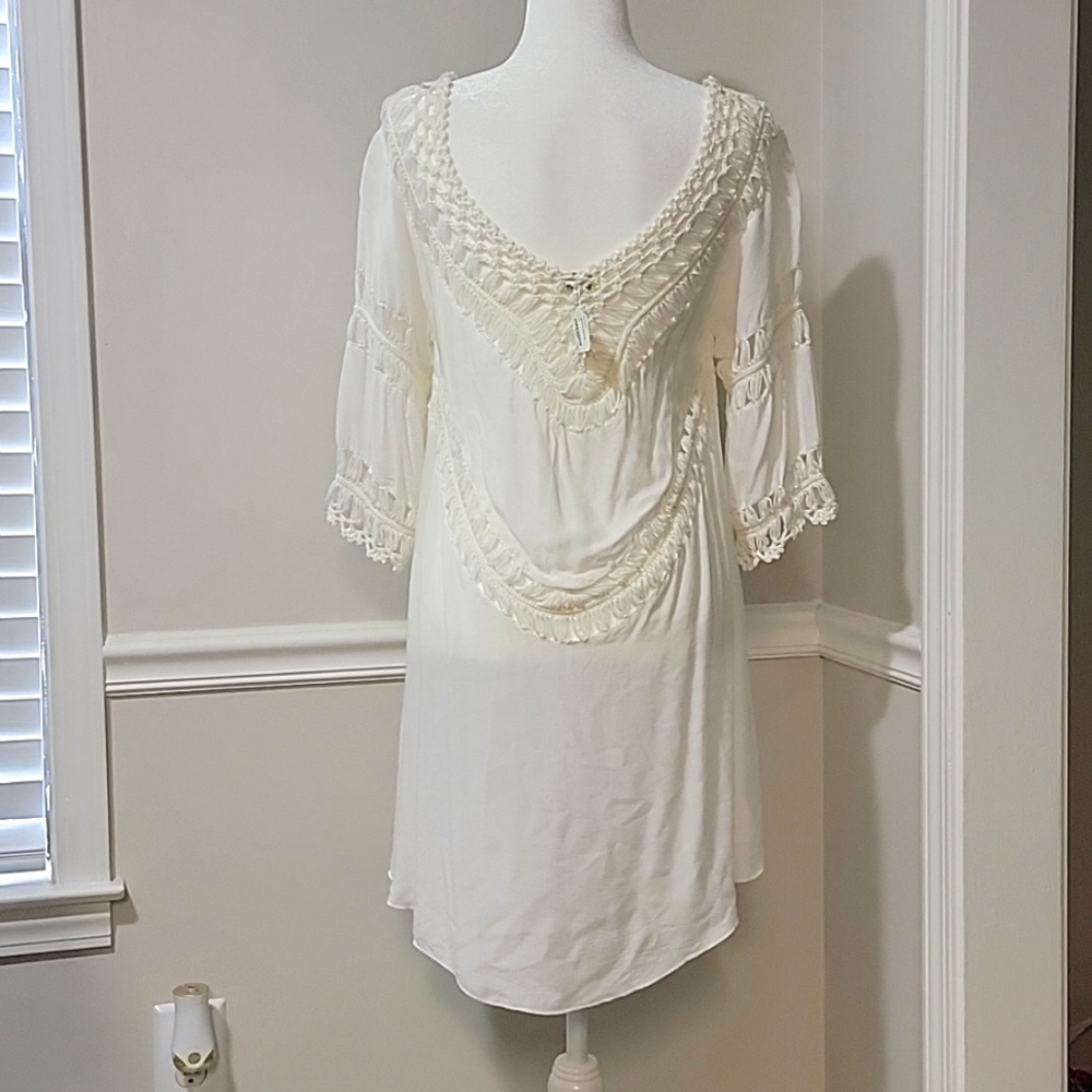 Umgee Boho Crochet Tunic Cover Up - Picture 5 of 9